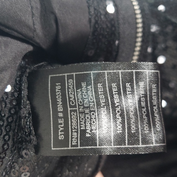 Steve Madden Black Duo Sequined Cargo Pant - SZ S - NWT - Picture 9 of 10